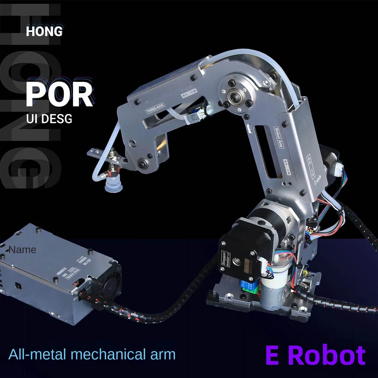 Multi-Axis Industrial Robot Arm Kit - Assembly Components