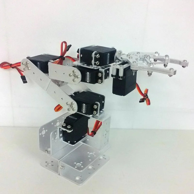 6 DOF Metal Alloy Robot Arm Kit - Assembly Components