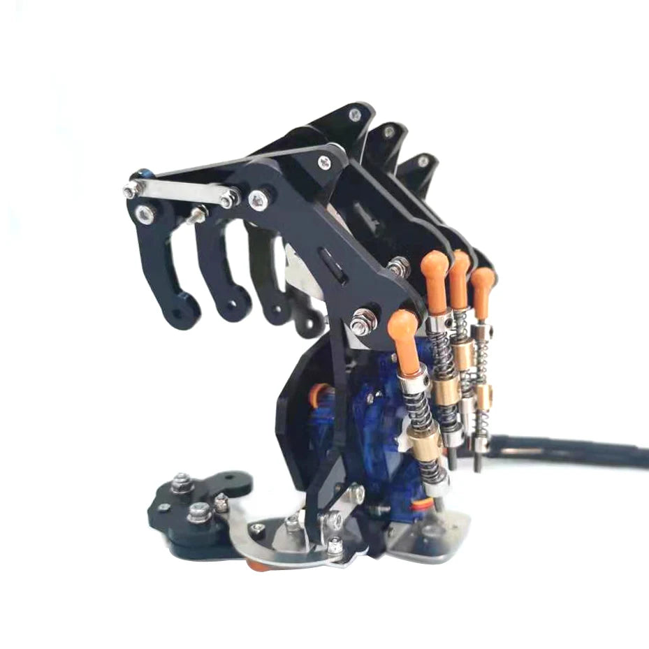 5 DOF Educational Robot Hand Kit - Assembly Components