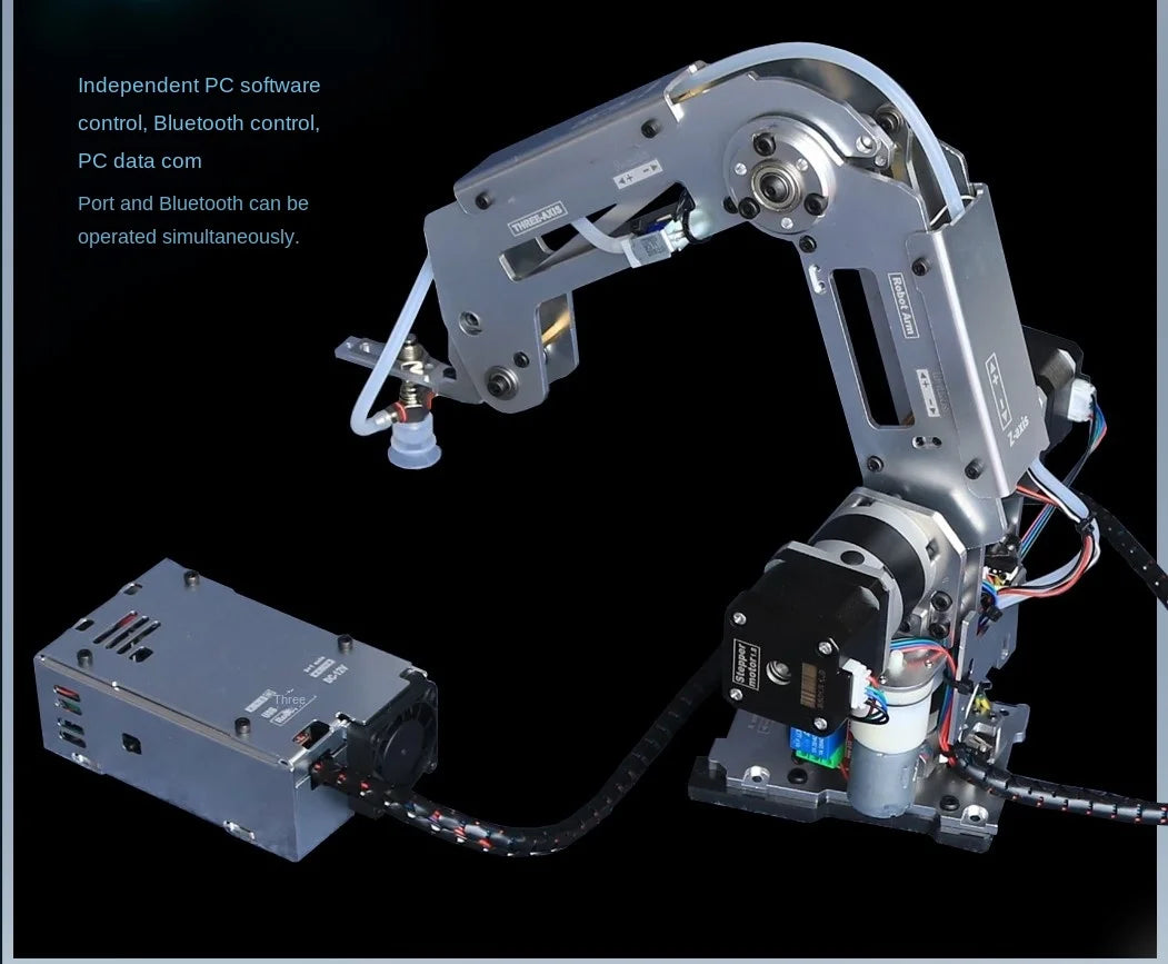 Multi-Axis Industrial Robot Arm Kit - Side View