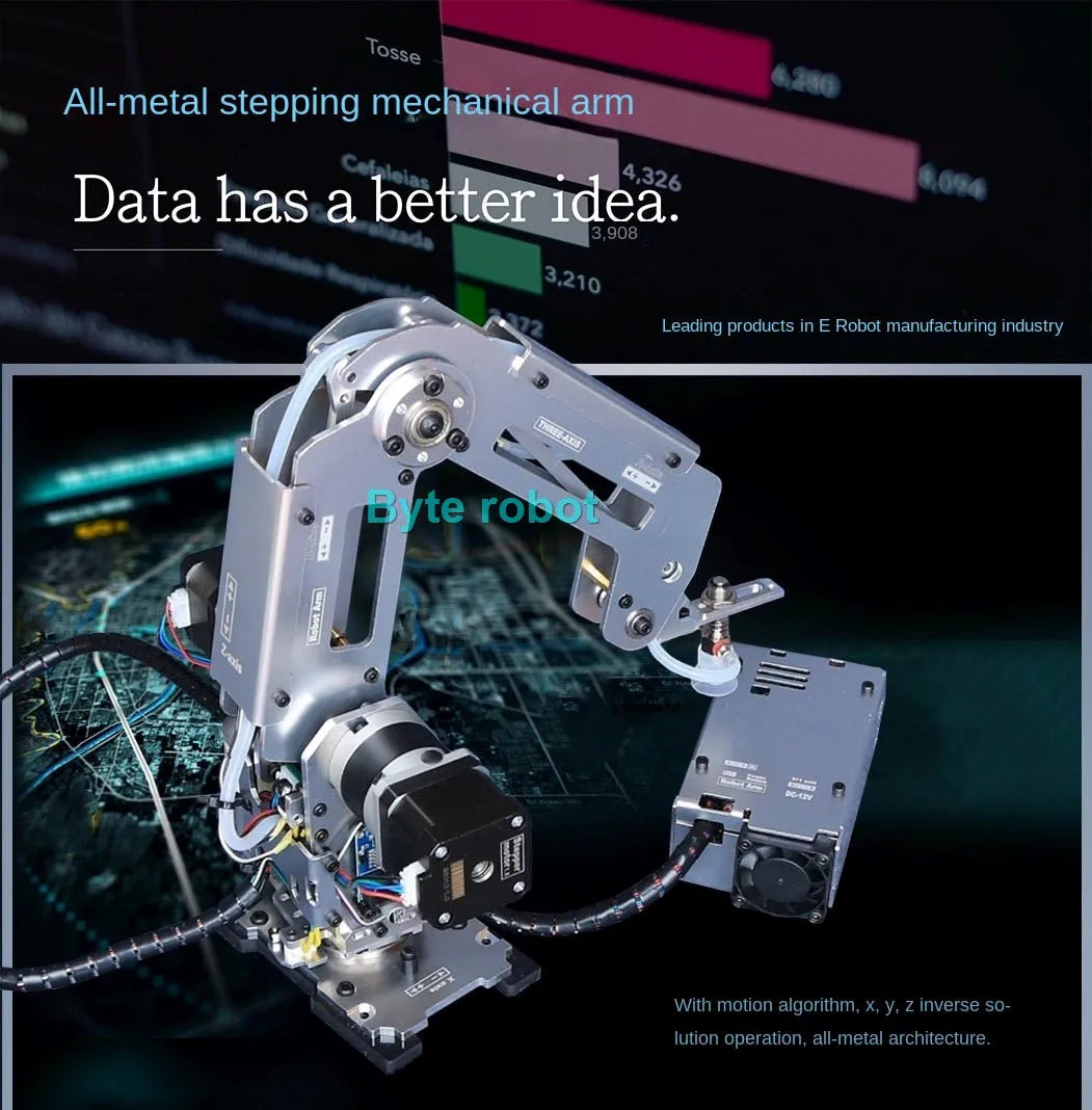 4-Axis Stepper Motor Robot Arm Kit - Gripper Detail
