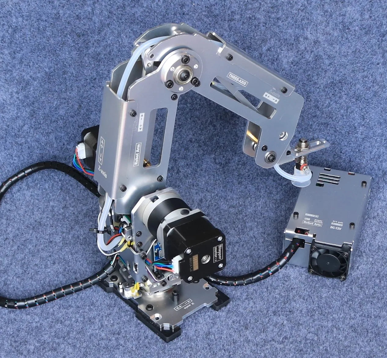 4-Axis Stepper Motor Robot Arm Kit - Assembly Components