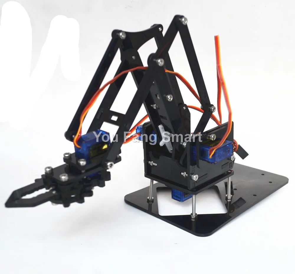 4 DOF STEM Robot Arm Kit - Assembled View