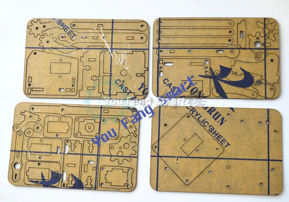 4 DOF STEM Robot Arm Kit - Assembly Components