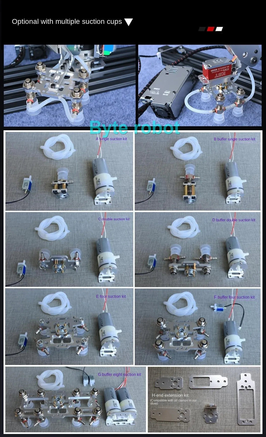 4-Axis Stepper Motor Robot Arm Kit - Complete Kit