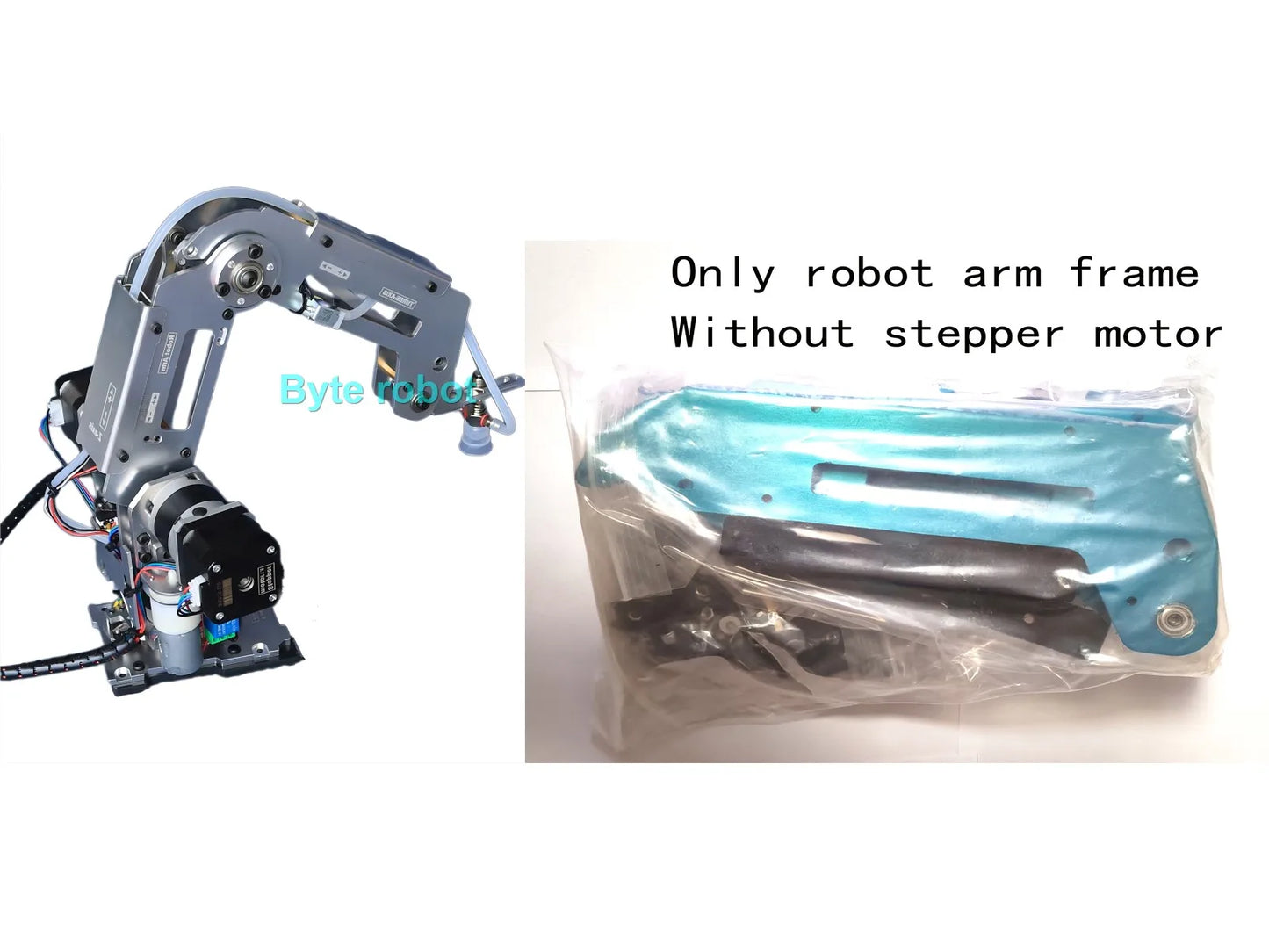 4-Axis Stepper Motor Robot Arm Kit - Size Reference