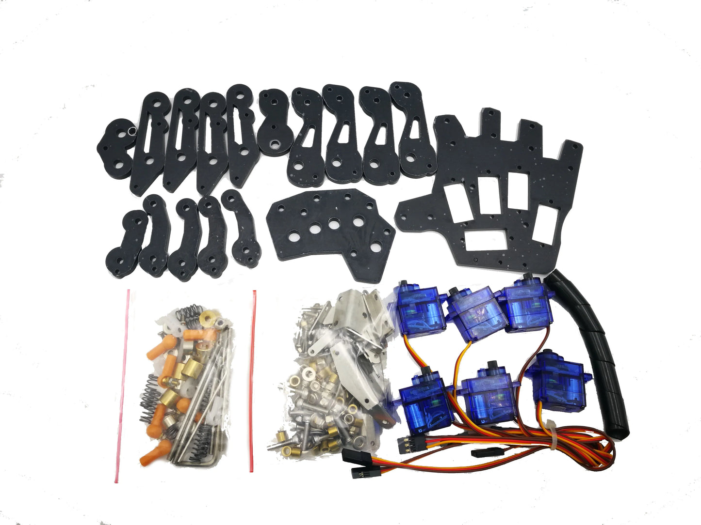 5 DOF Educational Robot Hand Kit - Assembled View