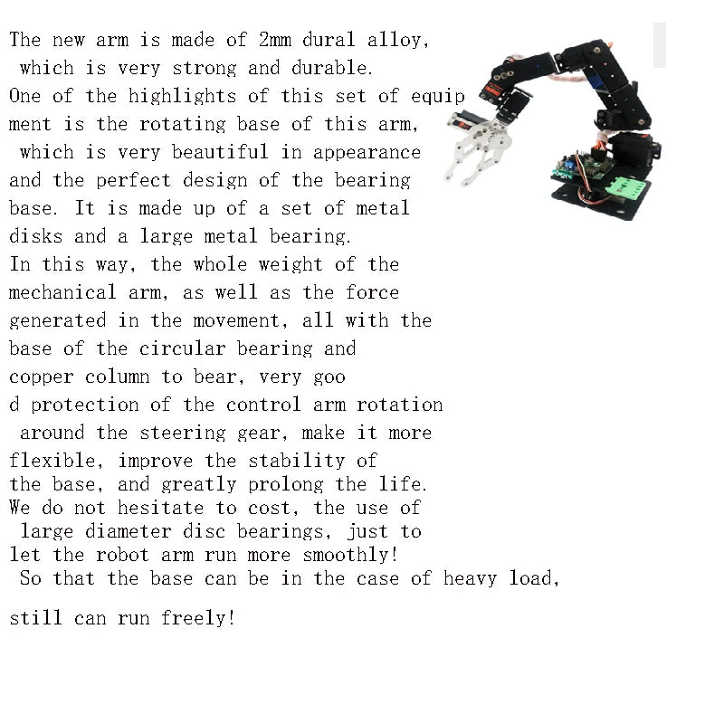 6 DOF Arduino Robot Arm Kit - Joint Detail