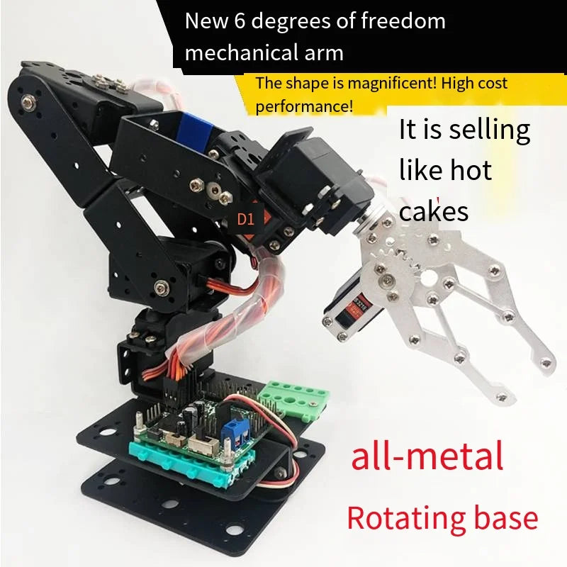 6 DOF Arduino Robot Arm Kit - Complete Kit