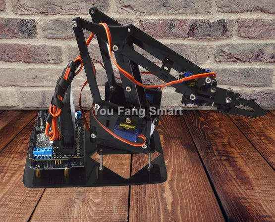 4 DOF STEM Robot Arm Kit - Size Reference