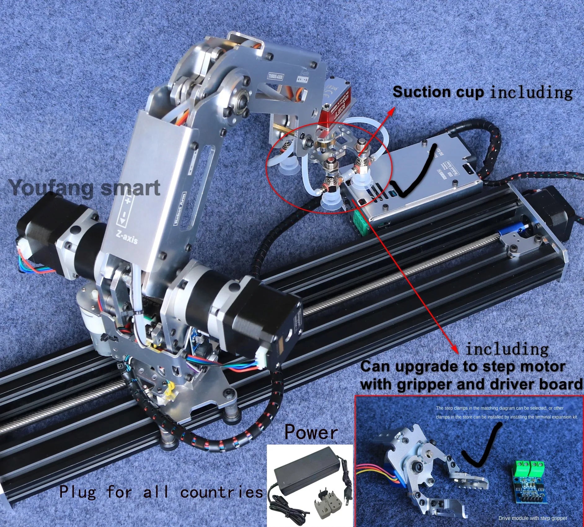 Multi-Axis Industrial Robot Arm Kit - Complete Kit